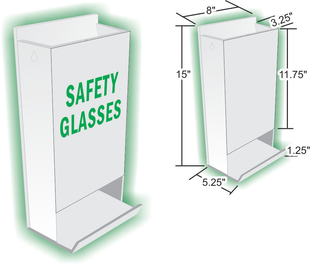 Acrylic Safety Glasses Dispenser