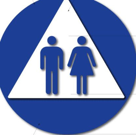 California Title 24 ADA Unisex Restroom Signs - No Braille | ADA-24U