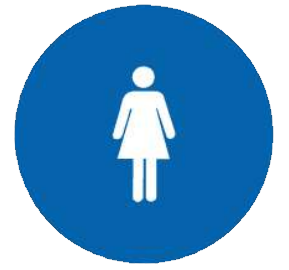 Women Blue Brown Or Black CA Title 24 ADA Restroom Signs | ADA-24W