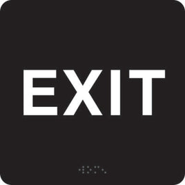 ADA Braille Sign - EXIT -Black | ADA-205