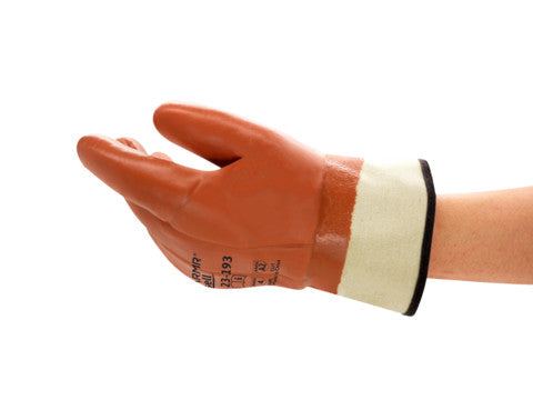 23-193 PVC-Coated Gloves, Size 10, Orange | 012-23-193-10