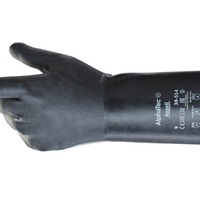 ChemTek Protective Gloves, Black, Size 9 | 012-38-514-9