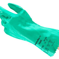 Reinforced Nitrile Gloves, 12 (in) Size 10, Green | 39-122-10