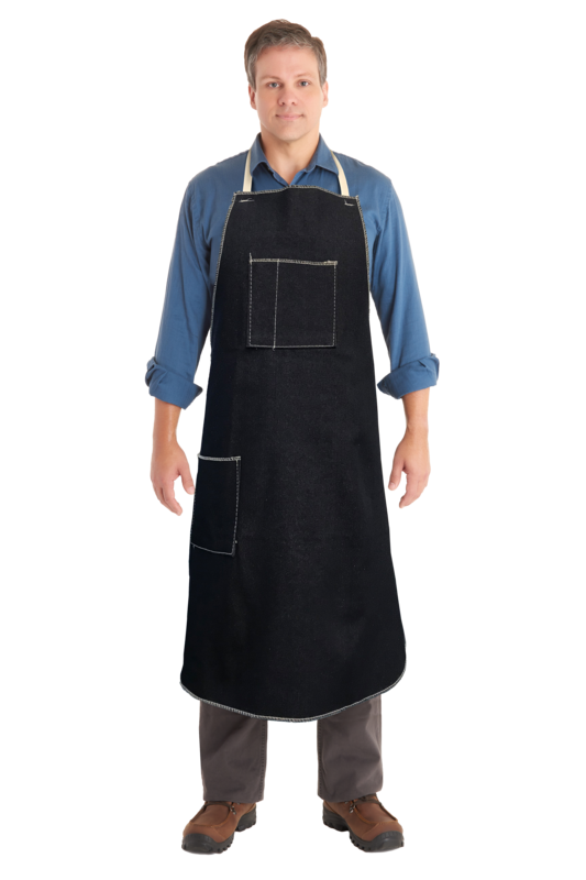 AlphaTec® Denim Apron, 28 in x 36 in, Blue | 012-57-004-28X36