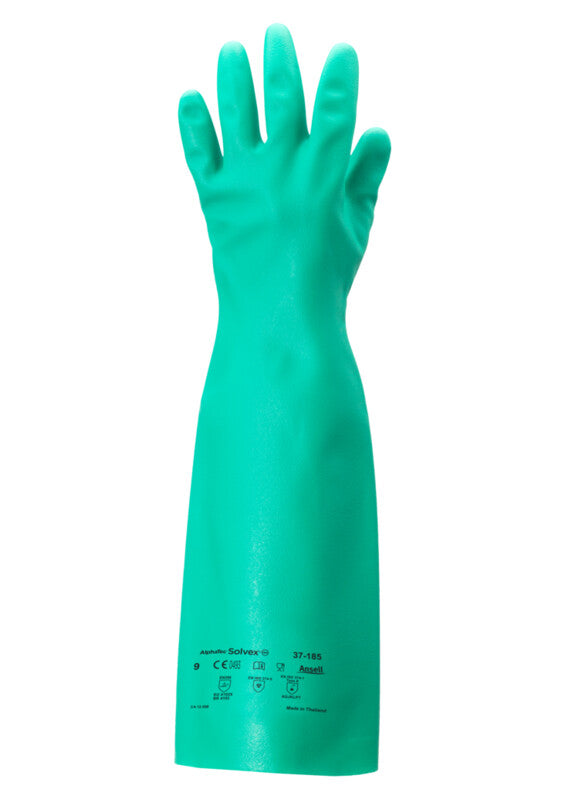 37-185 Nitrile Gloves, Size 9, Green, 22 mil | 012-38-514-9