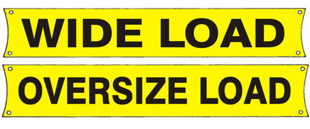 Wide Load / Oversize Load Double-Sided Banner | BA-3001