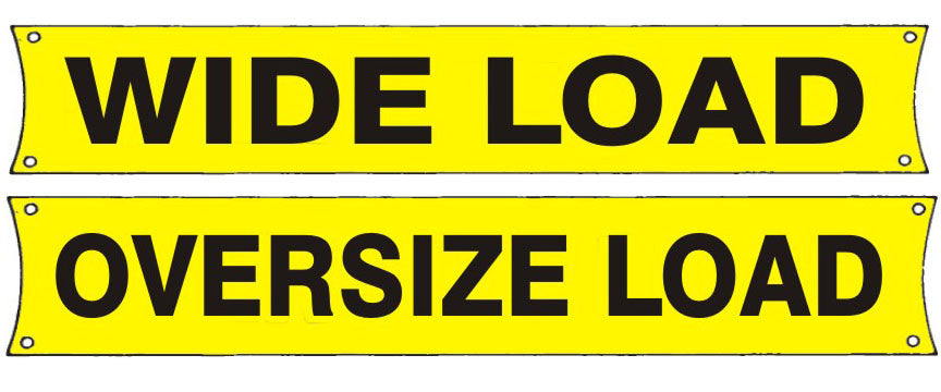Reversible Wide Load/Oversize Load Safety Banner - 18x96 | BA-3001