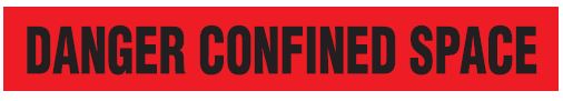 Confined Space Barricade Tape - 3 Mil - 3