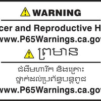 Prop 65 Label: Cancer And Reproductive Harm Eng/Cambodian CBLCAW622PSP