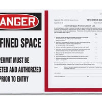 OSHA Danger Permit Holder Board: Confined Space - Permit | CBS129