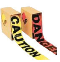 INCOM® 3" X 1000' Yellow/Black 1.5 mil Polyethylene PrimeGuard™ Barricade Tape "CAUTION"
