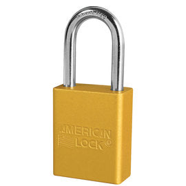 Yel Alum Safety Pl W/11/2In Shckl Key Retaining
