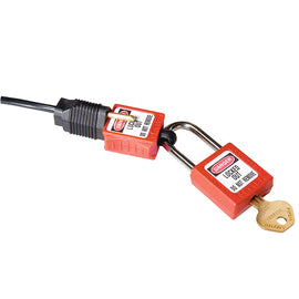 Safety Series 120V Pluglockout Accepts Padlock
