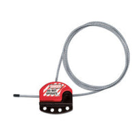 Master Lock® Red Thermoplastic Zenex Cable Lockout
