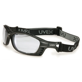 Honeywell Uvex Livewire™ Matte Black Safety Glasses With Clear Anti-Fog Lens | HONS2600XP