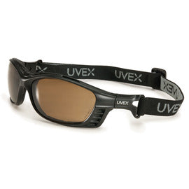 Honeywell Uvex Livewire™ Black Safety Glasses With Espresso Anti-Fog Lens | HONS2601HS