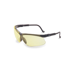 Honeywell Uvex Genesis® Black Safety Glasses With Amber Anti-Scratch/Hard Coat Lens | HONS3202