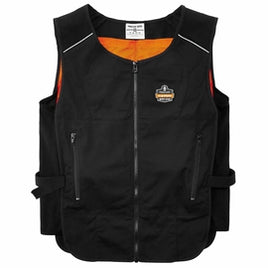 Ergodyne Large/X-Large Black Chill-Its® 6260 Polyester/Cotton Cooling Vest