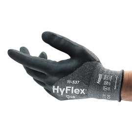 Hyflex 11537 18G Intrcept 3/4 Dip Blk/Blk 10