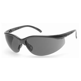 RADNOR™ Motion Black Safety Glasses With Gray Anti-Scratch Lens | RAD64051234
