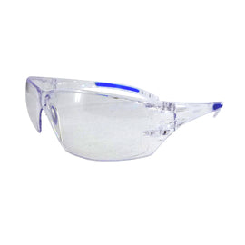 RADNOR™ Cobalt Classic Clear Safety Glasses With Clear Anti-Scratch Lens | RAD64051240