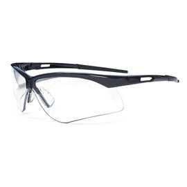 RADNOR™ Premier Series Black Safety Glasses With Clear Anti-Scratch Lens | RAD64051511