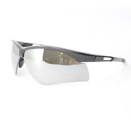 RADNOR™ Premier Series Black Safety Glasses With Smoke Mirror/Anti-Scratch Lens | RAD64051515