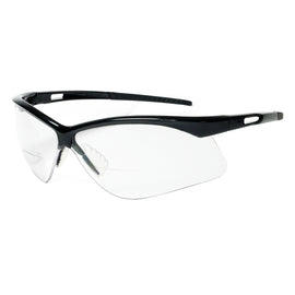 RADNOR™ Premier Series Readers 1.5 Diopter Black Safety Glasses With Clear Anti-Scratch Lens | RAD64051535