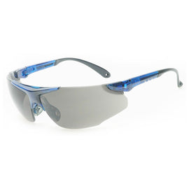 RADNOR™ Elite Blue Safety Glasses With Gray Anti-Scratch Lens | RAD64051624