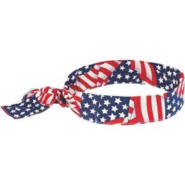 Ergodyne Red, White And Blue Chill-Its® 6700 Cotton/Polymer Bandana