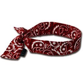 Ergodyne Red Chill-Its® 6700 Cotton/Polymer Bandana