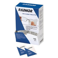 RADNOR™ Blue/White 5" X 8" Paper Pre-Moistened Lens Cleaning Wipes (100 Per Dispenser Box) | RAD64051461