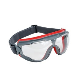 3M™ GoggleGear™ Splash Safety Goggles With Gray And Red Frame And Clear Anti-Fog Lens | 3MRGG501SGAF