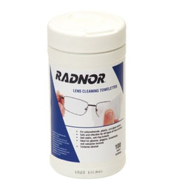 RADNOR™ Blue/White 5" X 8" Paper Pre-Moistened Lens Cleaning Wipes (100 Per Dispenser Box) | RAD64051462