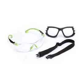 3M™ Solus™ Black and Green Safety Goggle With Clear Anti-Scratch/Anti-Fog Lens | 3MRS1201SGAF-KT