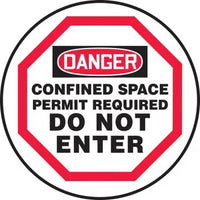 OSHA Danger Manhole Cover Sign: Do Not Enter - Confined Space | CMH711