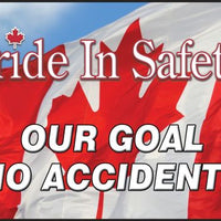 Slip-Gard™ Floor Signs PRIDE IN SAFETY (Canadian Flag) | CPSR748