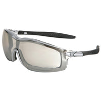 Crews Rattler™ Gray Safety Glasses With Clear Anti-Fog/Anti-Scratch/Indoor/Outdoor Lens | CRERT129AF