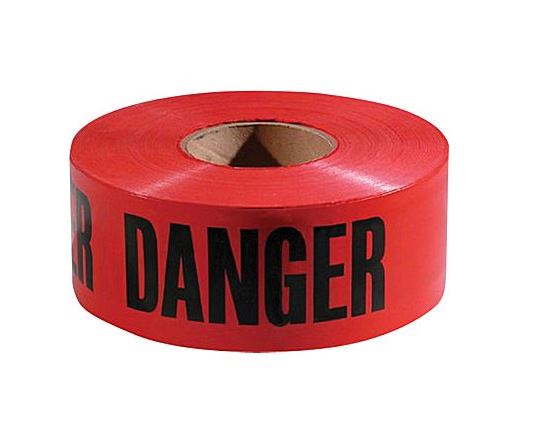 Danger Barricade Tape - 3 Mil - 3