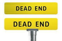 Dead End Street Sign - Extruded & Flat - DENs