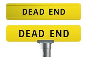 Dead End Street Sign - Extruded & Flat - DENs