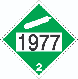 1977 Nitrogen Refrigerated Cryogenic Liquid - Class 2 DOT Placard |  DOT-1977