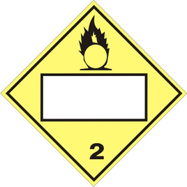 Gasses With Picto Blank - Class 2 DOT Placard | DOT-2693