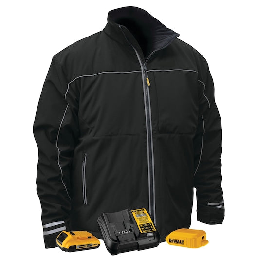 HTD LTWT SOFT SHELL JKTKITTED-BLK-3X