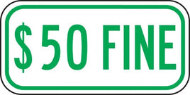 $50 Fine For Handicapped Parking - R7-8d