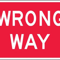 R5-1a - Wrong Way Signs
