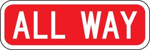 R1-3P-  All Way Signs