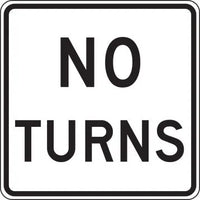 R3-3 - No Turns Signs