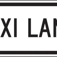 R3-5dP - Taxi Lane Signs