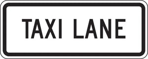 R3-5dP - Taxi Lane Signs